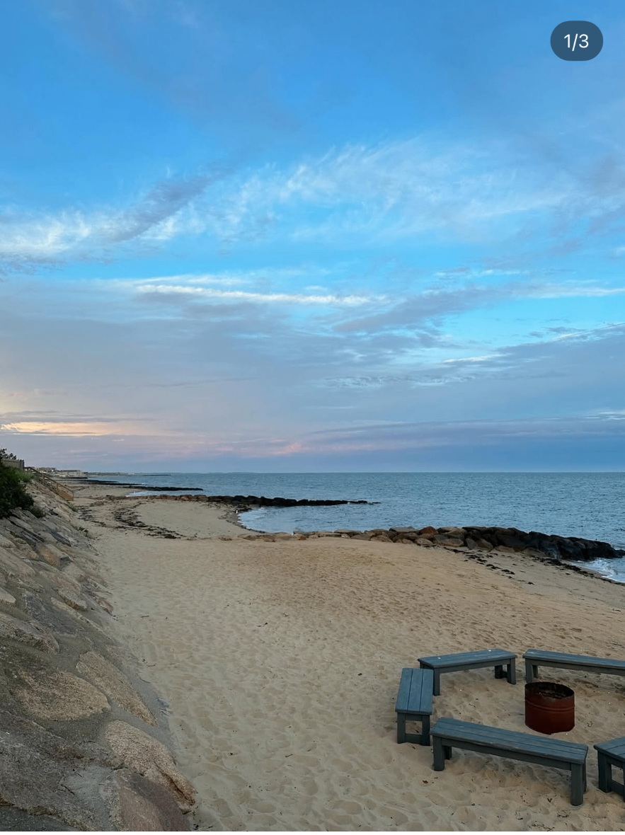 Cape Cod shoreline at the start of summer
